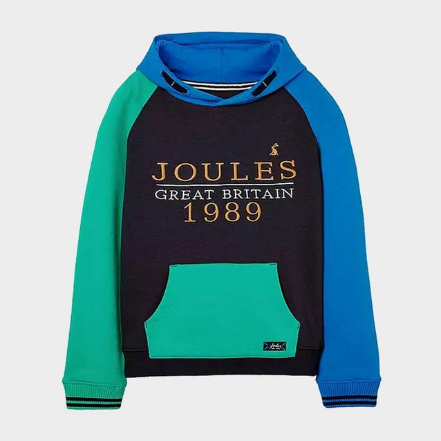 Joules Childrens Lucas Hoodie Colour Block Star | Naylors