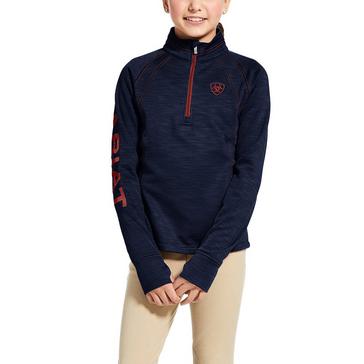 Assorted Ariat Kids Tek Team 1/2 Zip Sweatshirt Navy Heather