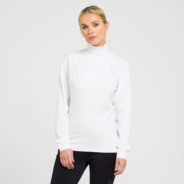 White Ariat Womens Auburn Long Sleeved Show Shirt White image 1