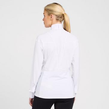 White Ariat Womens Auburn Long Sleeved Show Shirt White