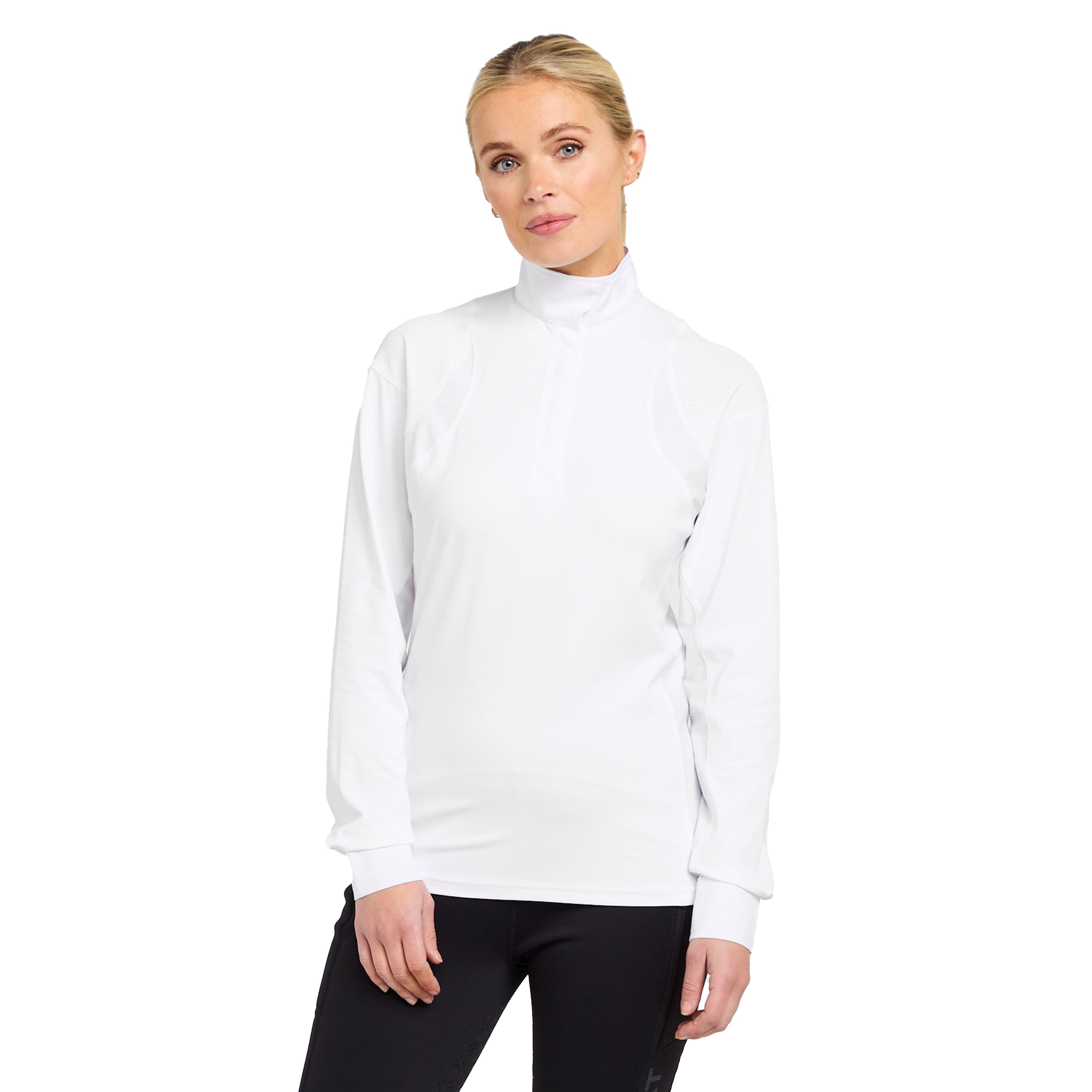 Womens Auburn Long Sleeved Show Shirt White