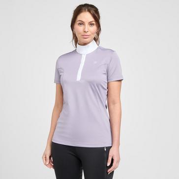 Purple Ariat Womens Aptos Short Sleeved Show Shirt Dusk