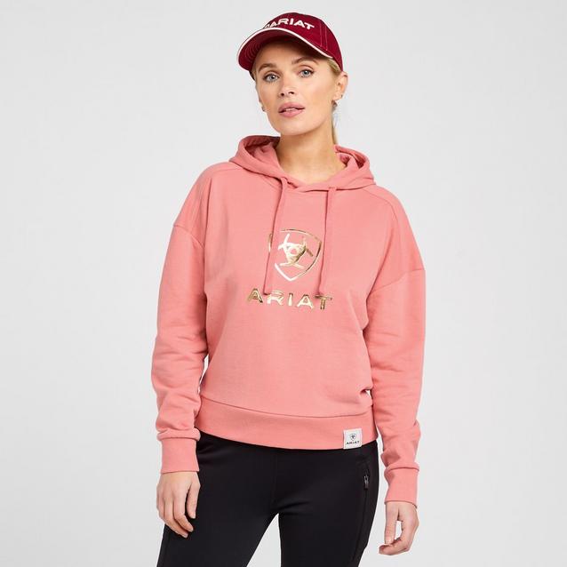 Pink Ariat Womens Just Hoodie Peach Blossom image 1