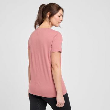 Pink Ariat Womens Element Short Sleeved T-Shirt Antique Rubia