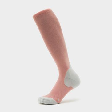 Pink Ariat Tek Performance Socks Peach Blossom/Heather Grey