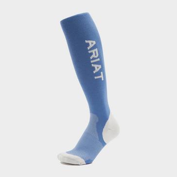 Blue Ariat Tek Performance Socks Reykjavik Blue/Grey