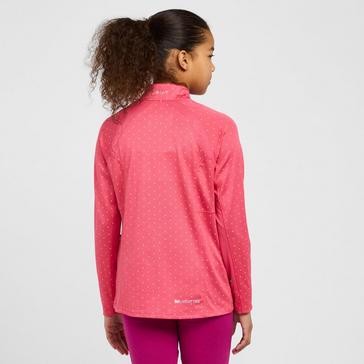 Pink Ariat Childs Sunstopper 2.0 Baselayer Party Punch Dot