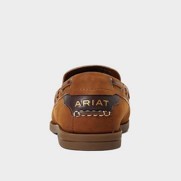 Brown Ariat Womens Azur Boat Shoe Walnut