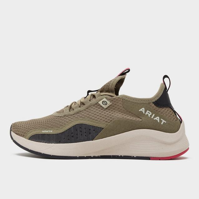Green Ariat Womens Ignite Eco Trainers Olive image 1