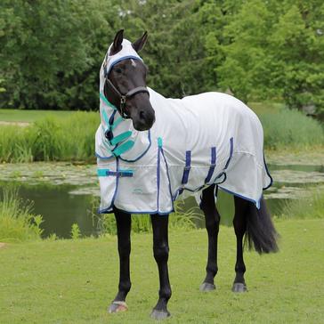 White Shires Highlander Plus Sweet-Itch Combo Rug White