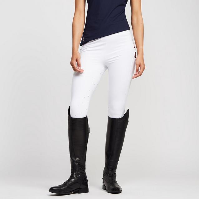 Aubrion Womens Team Riding Tights White