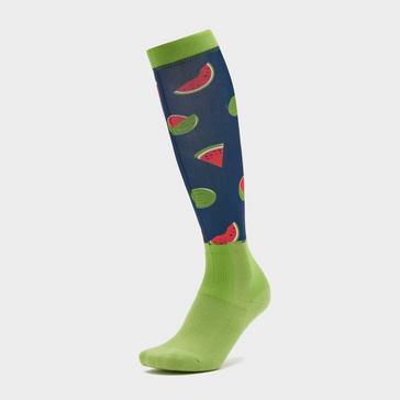 Green Aubrion Hyde Park Socks Watermelon