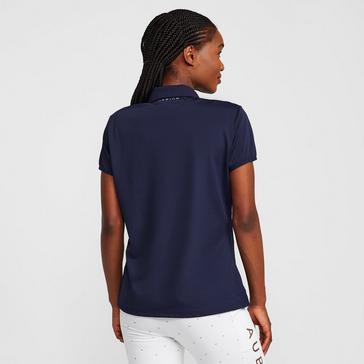 Blue Aubrion Womens Parson Tech Polo Shirt Dark Navy