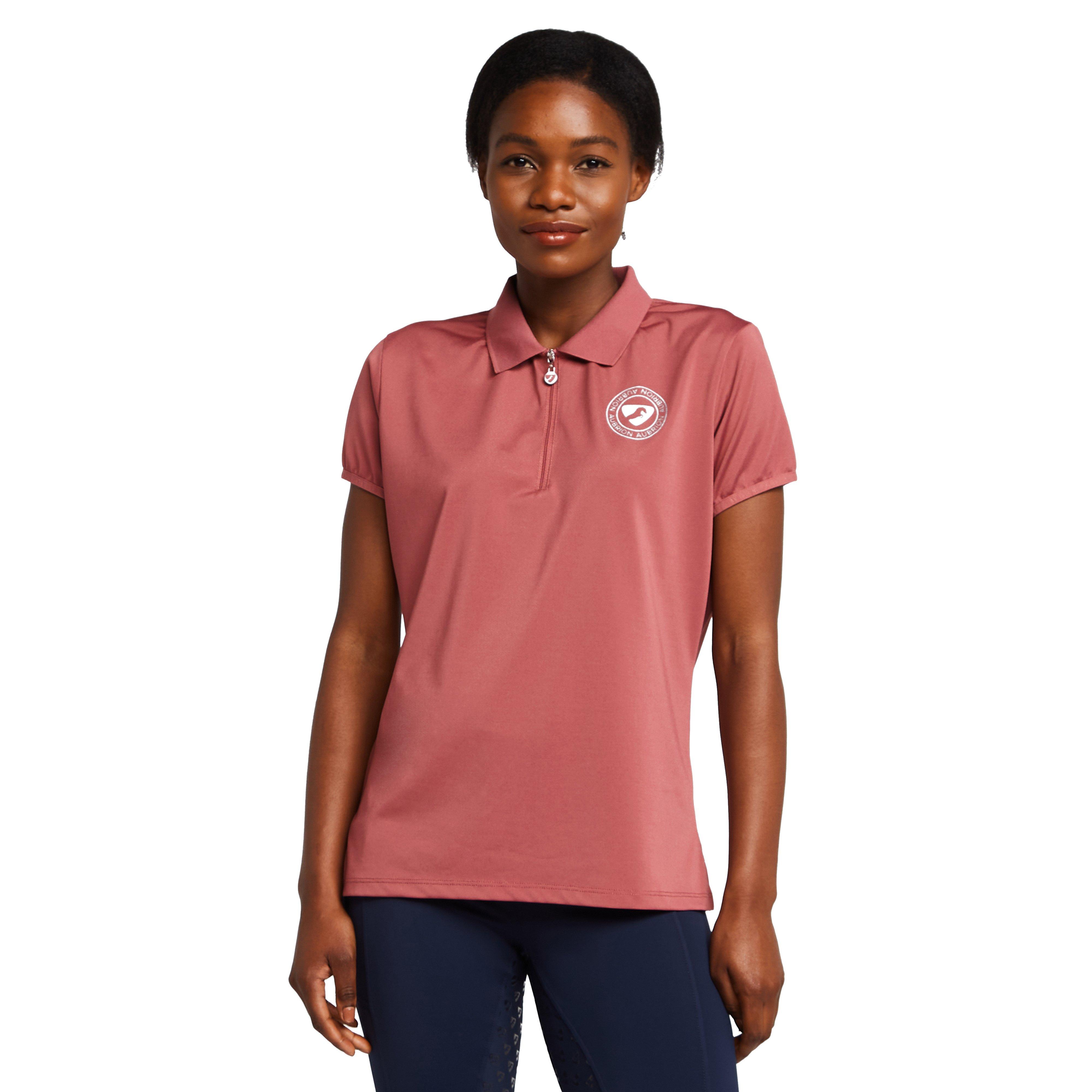 Womens Parson Tech Polo Shirt Dusky Pink