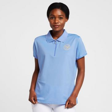 Blue Aubrion Womens Parson Tech Polo Shirt Sky Blue