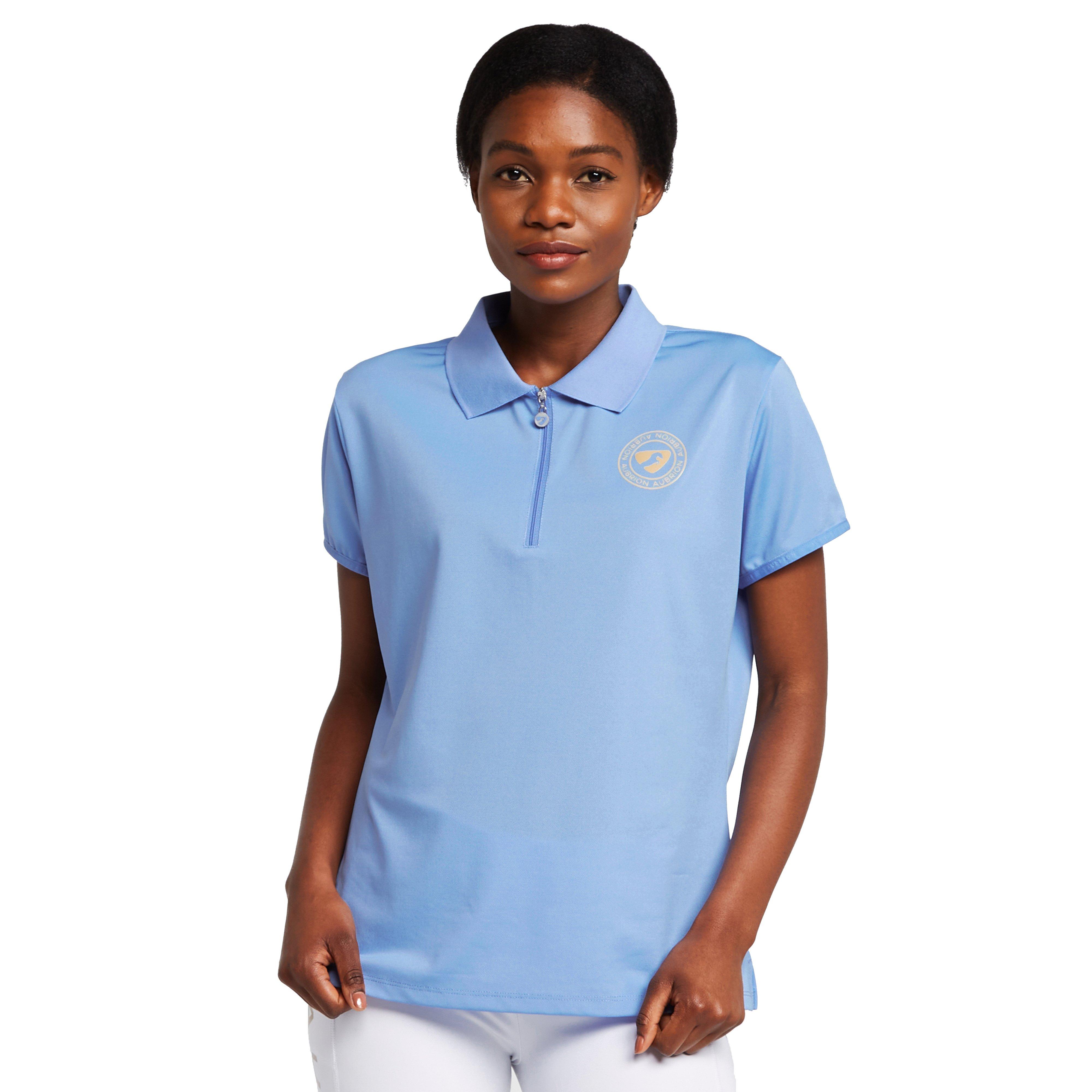 Womens Parson Tech Polo Shirt Sky Blue