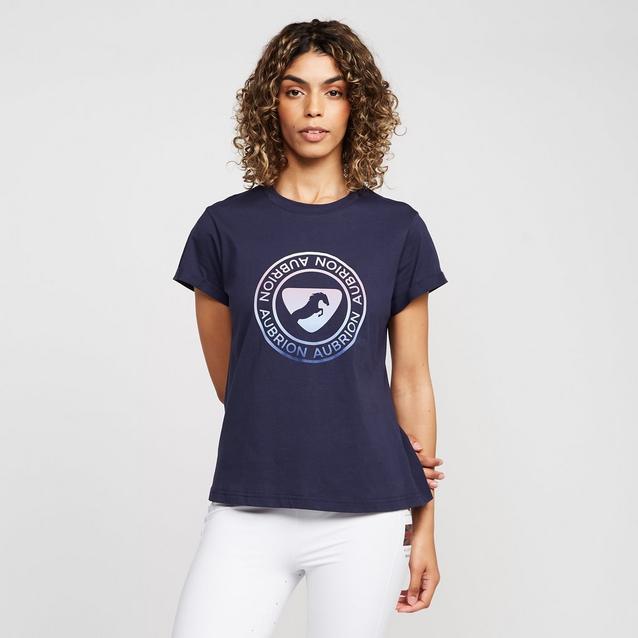 Blue Aubrion Womens Croxley T-Shirt Dark Navy image 1