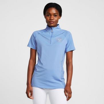 Blue Aubrion Womens Highgate Short Sleeved Base Layer Sky Blue