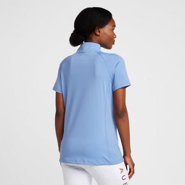 Blue Aubrion Womens Highgate Short Sleeved Base Layer Sky Blue