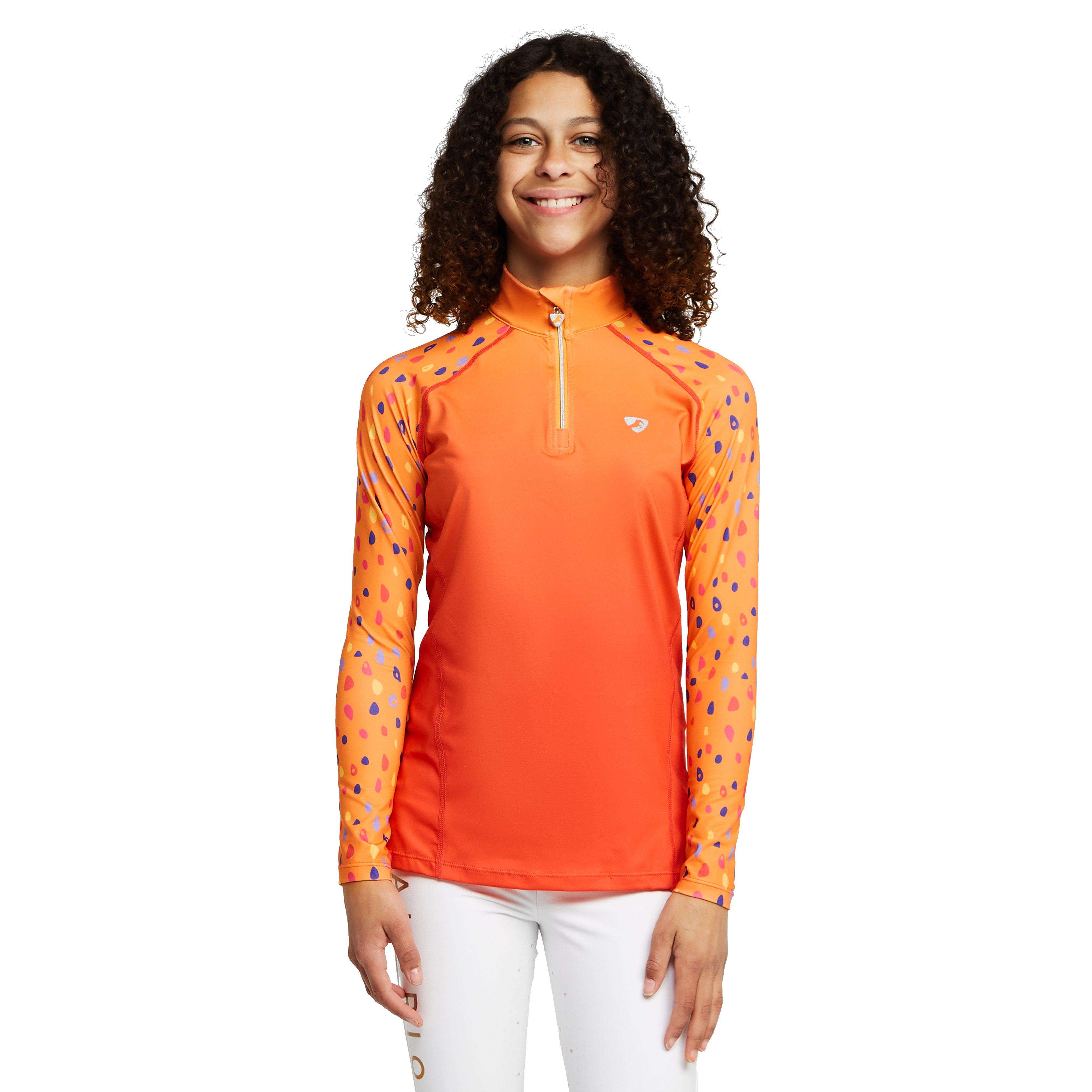 Young Rider Hyde Park Cross Country Shirt Orange Spot