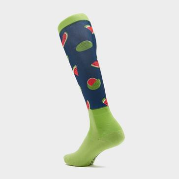 Green Aubrion Childs Hyde Park Socks Watermelon