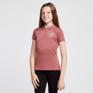 Childs Parsons Tech Polo Shirt Dusky Pink