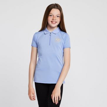 Blue Aubrion Childs Parsons Tech Polo Shirt Sky Blue