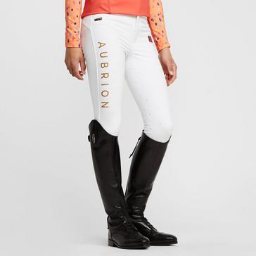 White Aubrion Childs Team Breeches White