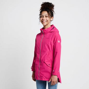  Regatta Kids Talei Waterproof Jacket Pink Fusion
