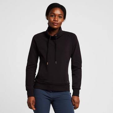 Black Horze Womens Organic Remy Cotton Sweatshirt Black