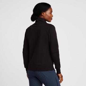 Black Horze Womens Organic Remy Cotton Sweatshirt Black