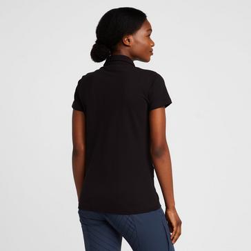 Black Horze Womens Organic Lia Cotton Polo Shirt Black