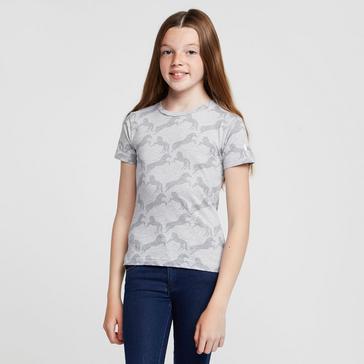 Grey Horze Childs Organic Micky Printed Cotton T-Shirt Ash Grey