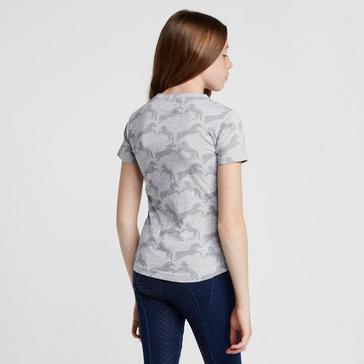 Grey Horze Childs Organic Micky Printed Cotton T-Shirt Ash Grey