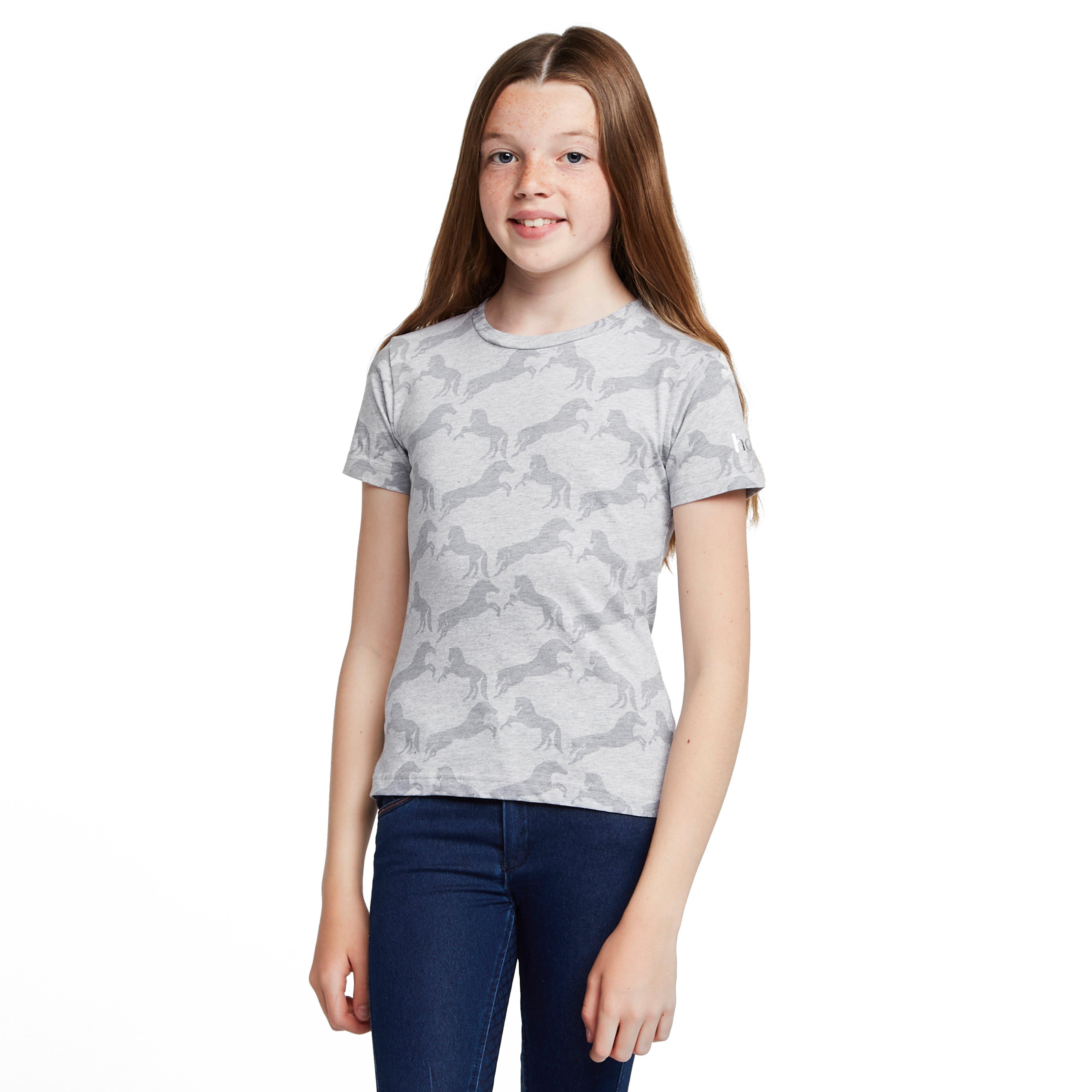 Childs Organic Micky Printed Cotton T-Shirt Ash Grey