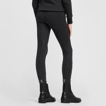 Blue Horze Childs Organic Emmie Cotton Silicone Full Seat Riding Tights Dark Navy