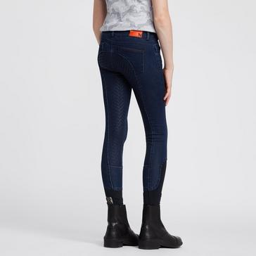 Blue Horze Kids Allison Denim Breeches Denim Blue