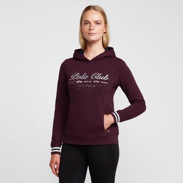 Purple HV Polo Womens Penelope Hoodie Dark Berry