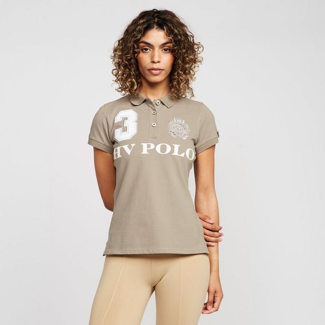 Green HV Polo Womens Favouritas EQ Polo Shirt Oil Green image 1