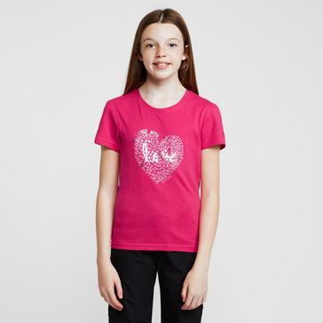 Pink Regatta Childs Bosley V T-Shirt Pink Fusion