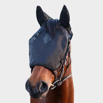 Black Equilibrium Riding Mask with Ears Black