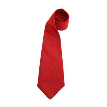 Red ShowQuest Adults Medium Spot Show Tie Red/Royal Blue