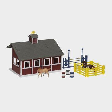 Red Breyer Stablemates Red Stable Set