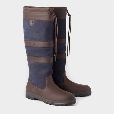 Blue Dubarry Galway Country Boots Navy/Brown