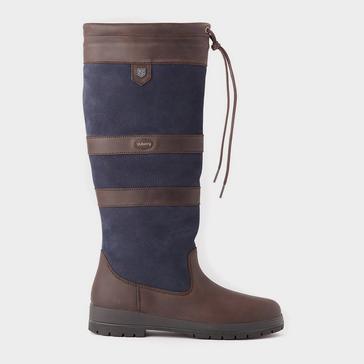 Blue Dubarry Galway Country Boots Navy/Brown