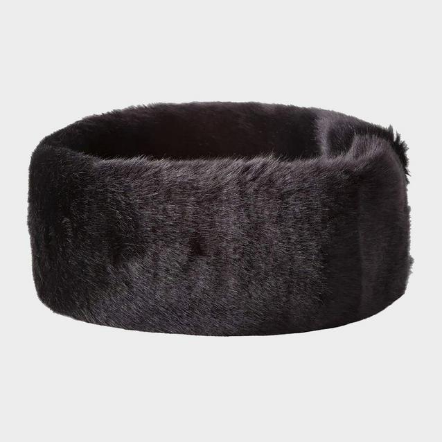 Black Dubarry Faux Fur Headband Black image 1
