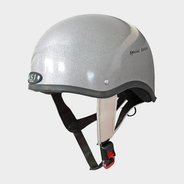 Grey Gatehouse Junior HS1 Jockey Skull Hat Silver