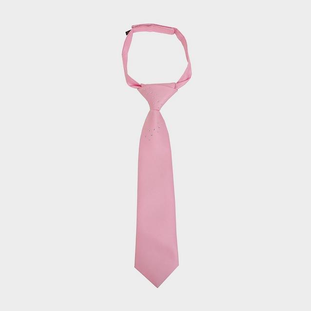 Pink ShowQuest Kids Ready Tied Crystal Show Tie Pink image 1