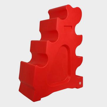 Red Classic Showjumps Sloping Jump Block Red