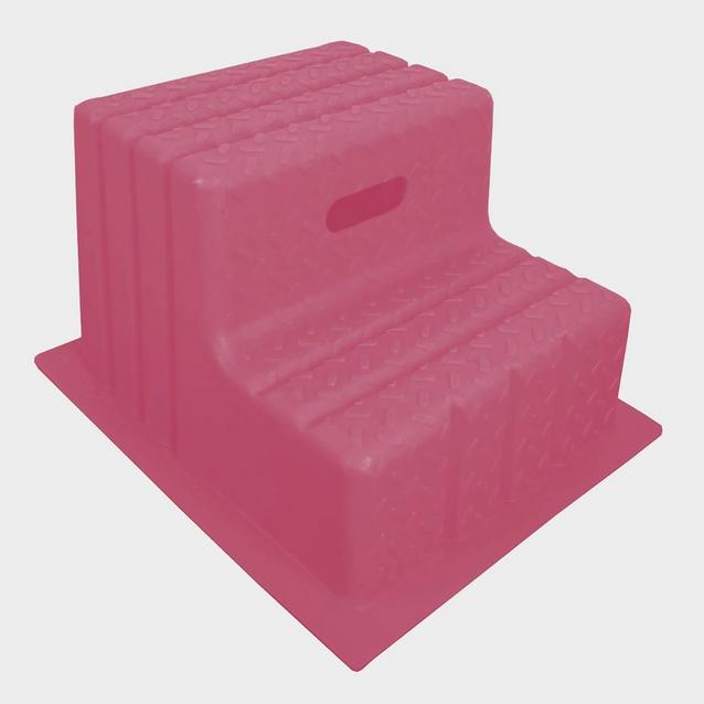 Pink Classic Showjumps Standard 2 Step Mounting Block Pink image 1